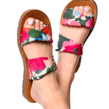 Santorini Sandal - floral