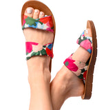 Santorini Sandal - floral