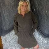 Jordan Sweatshirt Dress - Cement