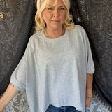 Cozy Campfire Tee- Grey