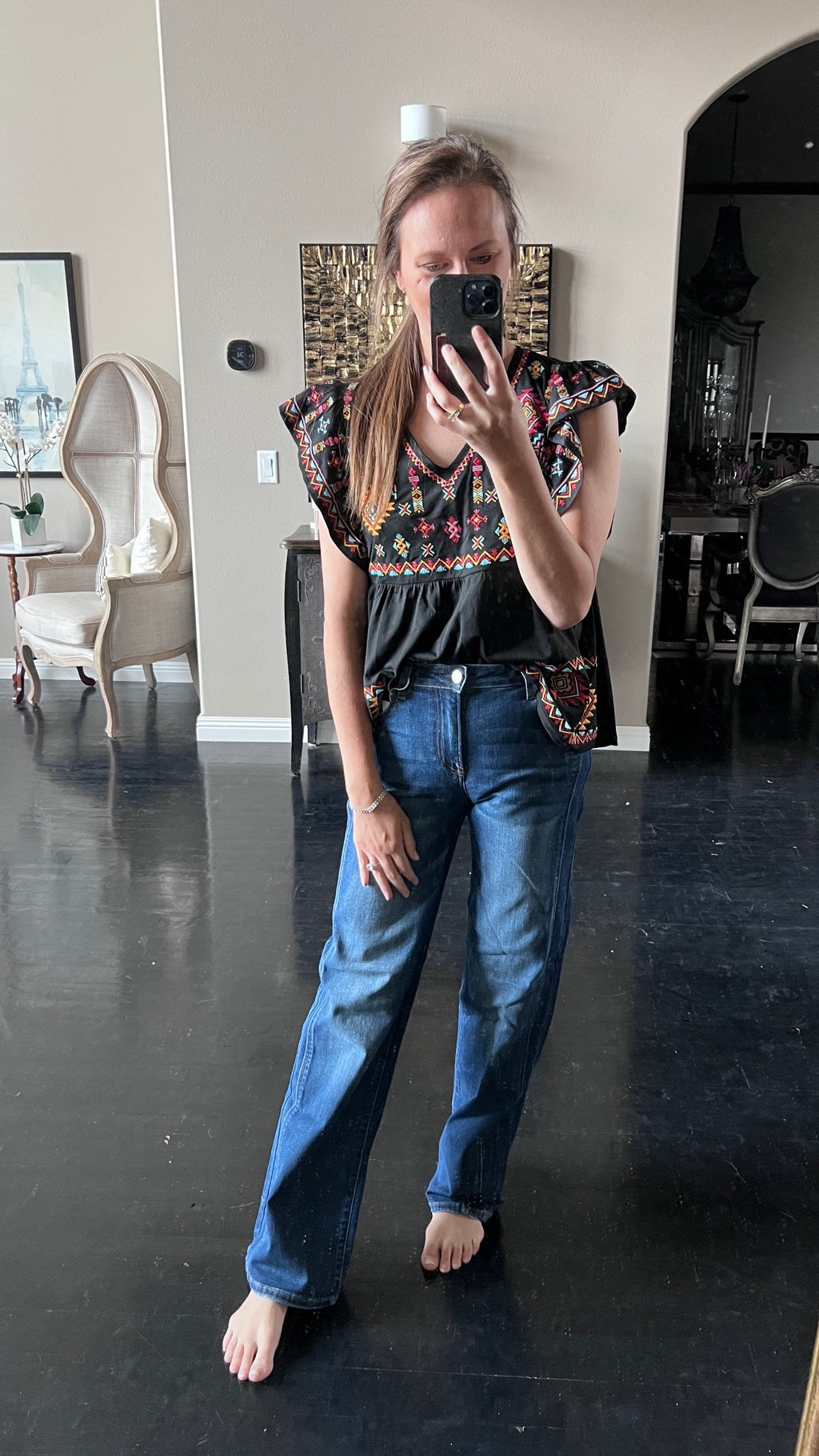 Addison Mid Rise Straight Jeans