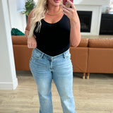 Lexi High Rise V Front Waistband Straight Jeans