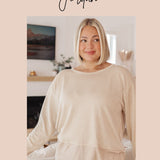 Casual Conversation Lace Trim V Neck Top