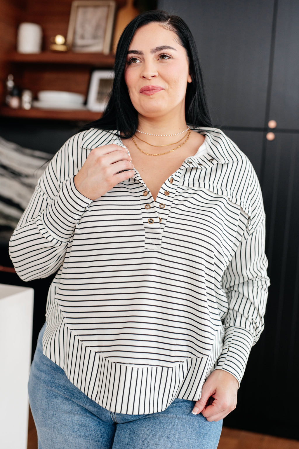 Everly Striped Pullover